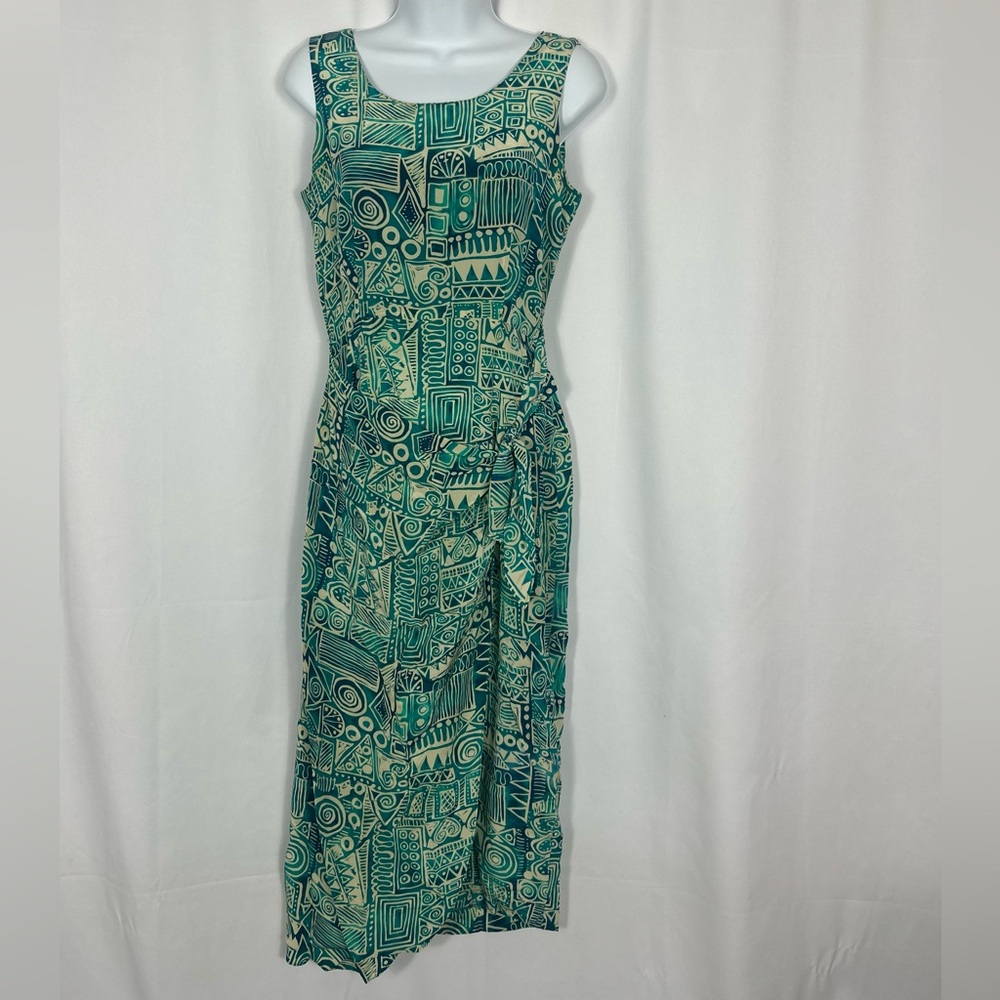 Spenser Jeremy Silk faux wrap sleeveless dress 4P